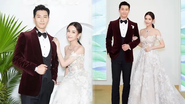 赌王千金何超莲晒婚纱照 窦骁穿丝绒西装郎才女貌