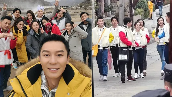 李晨晒跑男团合照 baby王霏霏邓紫棋宋祖儿等笑容甜美