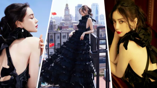 Angelababyの最新イベントファッション大作は、お姫様らしさが上品さを演出しています