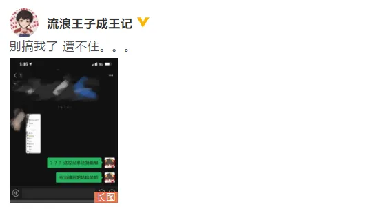 Send a document to clarify that the online chat record is false: don't mess with me