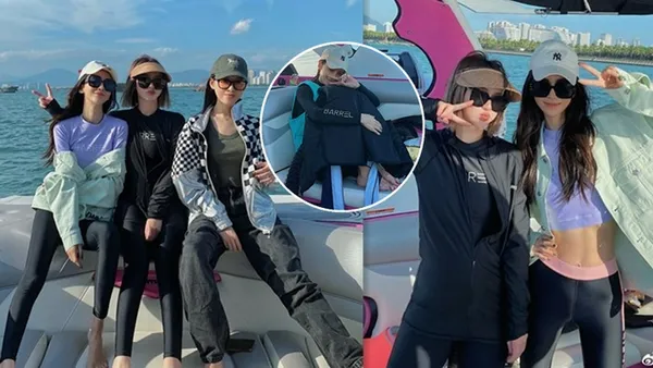 baby與好友出海遊玩 穿露腰緊身裝大秀腹肌馬甲線