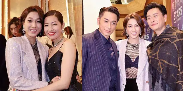 钟嘉欣与好友颁奖礼合影 秦沛黄宗泽吴卓羲等亮相