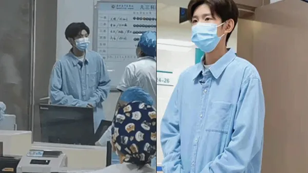 曝王源曾去医院儿科看望小朋友 教写字帮戴手套超温柔