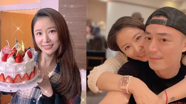 林心如晒46岁庆生现场图 和霍建华贴脸合照幸福甜蜜