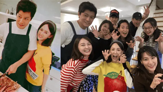 陈乔恩晒七朵花组合聚会照 Alan一人搞定十人餐被花式夸赞