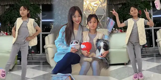 李小璐晒女儿跳舞视频 甜馨四肢纤细神似贾乃亮