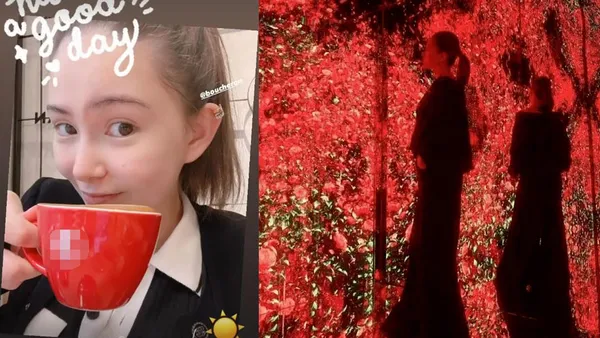 昆凌晒素颜自拍道早安 穿黑色上衣扎高马尾笑意盈盈