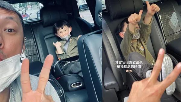 余文乐分享儿子的“学爸日常” 幸福享受亲子时光