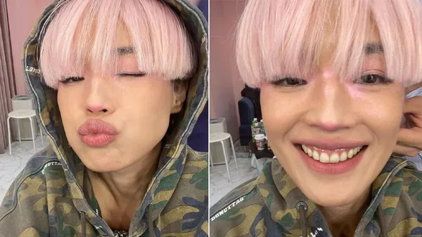 舒淇自曝近期失眠率超高 粉色短发眼妆好吸睛