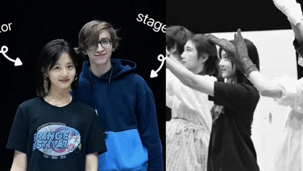 黄多多发文庆演出顺利 穿黑色T恤戴大圆形耳环显干练