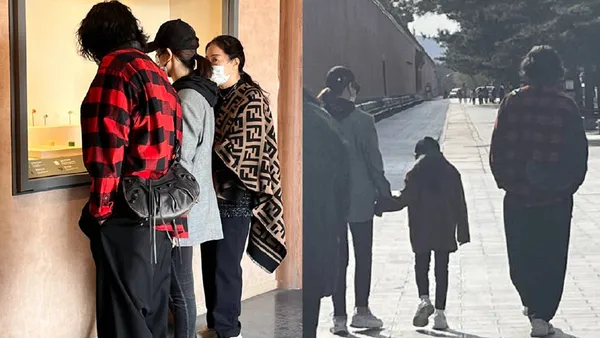 戚薇李承铉带女儿打卡故宫 一家三口出游温馨有爱