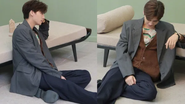 李易峰西装花絮照清冷感十足 侧脸线条流畅五官精致