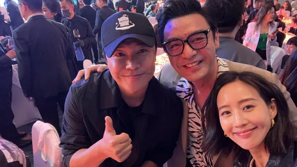 钟镇涛晒与陈思诚张钧甯吴宣仪等晚宴合影