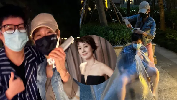 万梓良前妻恬妞晒照感谢马伊琍 称其为女儿剪出帅气发型