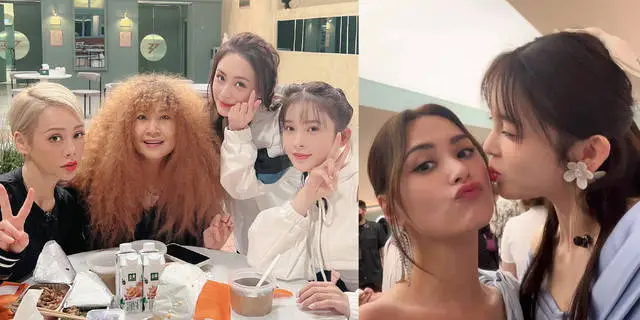 赵樱子晒与众多浪姐合照 美女贴贴十分养眼