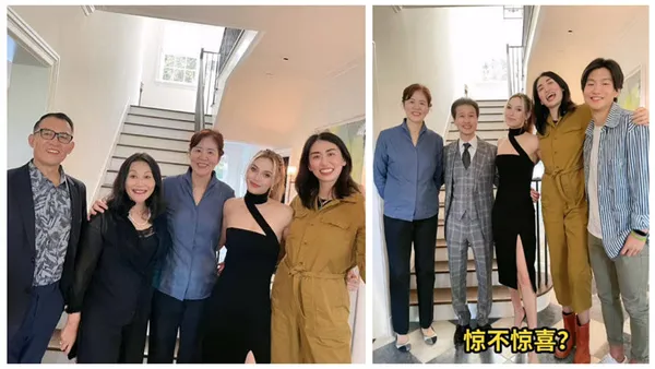 Group photo of Lang pingshai and Gu ailing. Their height difference is super cute, and the atmosphere is harmonious