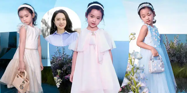 董璇女儿小酒窝空中花园大片 身着公主裙天真烂漫