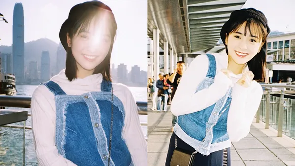 沈月晒三年前香港街头随拍 庆祝回归祖国25周年