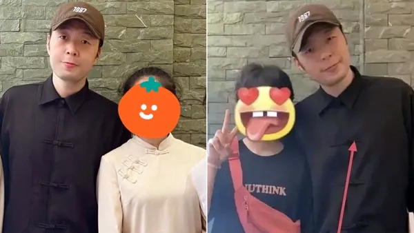 杜海涛变瘦后与路人合照曝光 减肥成功气质变化明显