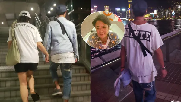 吴费曼晒爸妈牵手照 调侃吴镇宇“老人有老婆”