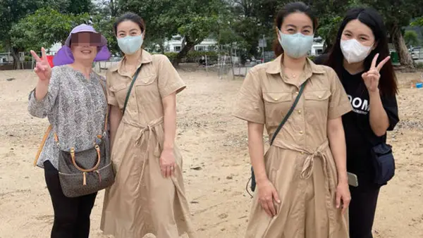 Netizens encounter Guo Jingjing taking her daughter on a trip, wearing cheap clothes and skirts, which is super grounded