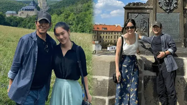 59岁李连杰带女儿出游 身形略显消瘦但精神饱满