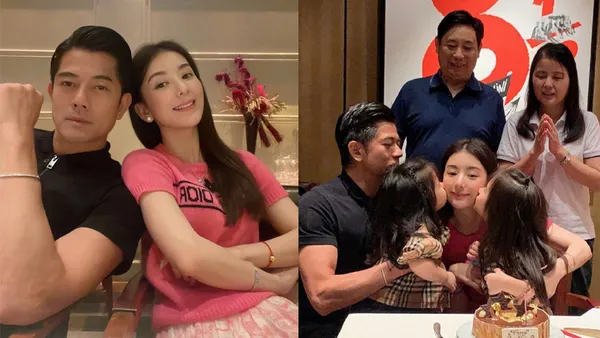 郭富城晒超大束玫瑰为方媛庆生 夫妻头挨着头好恩爱