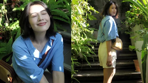 高圆圆户外光影随拍 开心分享午后闲适时光