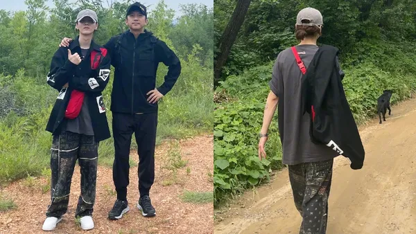 鹿晗晒与邓超秋游合照画风清奇 网友调侃“多少有点粗糙”