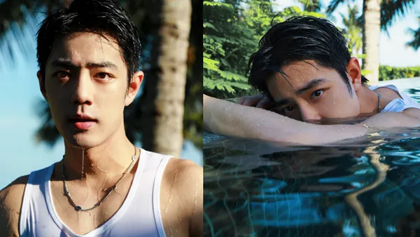 肖战分享六宫格光影大片 穿白色背心秀肌肉荷尔蒙爆棚