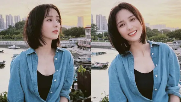 佟丽娅晒戏外花絮照 空余时间和好天气合个照