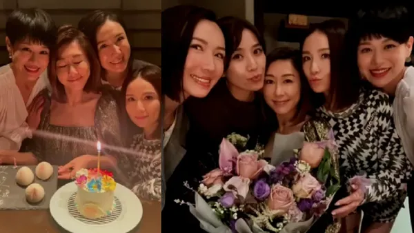 胡杏儿李施嬅等为胡定欣庆生 闺蜜聚餐拍搞笑视频感情好