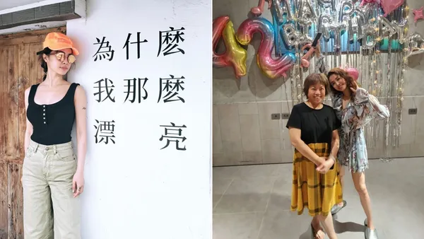 Jolin Tsai took photos with a smile on her face to celebrate her 42nd birthday, with slender limbs and good figure.