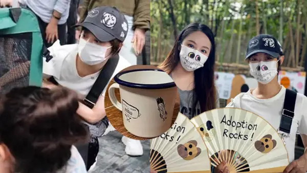 孙俪带儿女参加义卖 自制水杯图案画的是邓超？