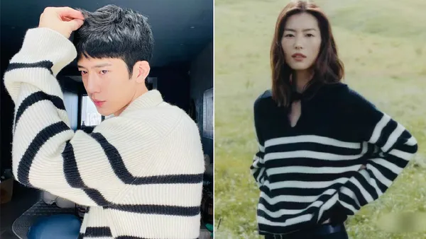 井柏然晒秋天第一件毛衣 网友发现竟是刘雯联名款