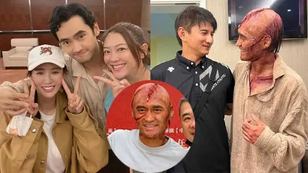 Wu Qilong Ying Caier and other visiting classes Yuan Hong drama backstage photo is super happy