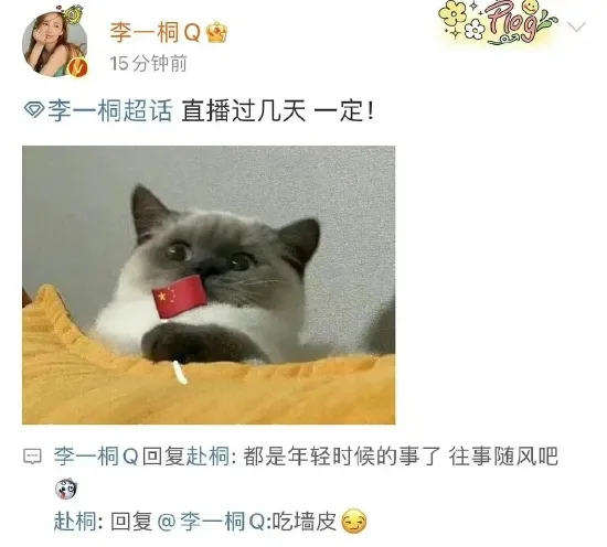 李一桐回應採訪時説愛吃牆皮:都是年輕時候的事了