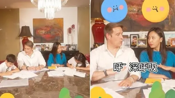 馬雅舒曬一家四口合影 豪宅內景奢華高檔總裁老公帥氣逼人