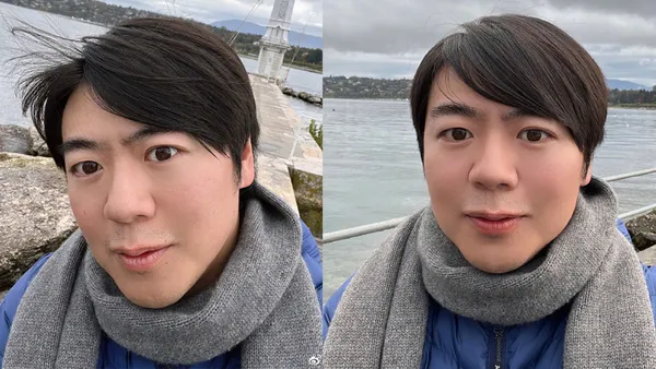 Lang Lang sun selfie was complained by netizens that the skin was delicate and the eyes were too big and beautiful.