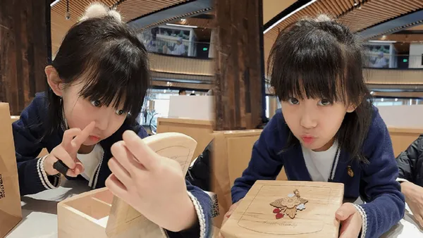 陸毅曬小女兒近照 手捧八音盒嘟嘴賣萌超可愛