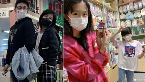 陸毅鮑蕾結婚16年依然好甜蜜!一家四口逛商場温馨十足