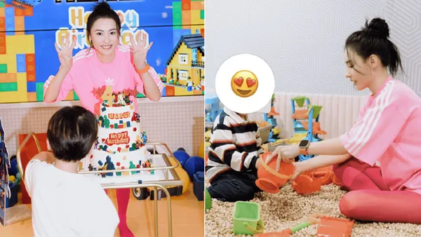 張柏芝曬為小兒子慶生現場照 母子同框玩耍温馨十足