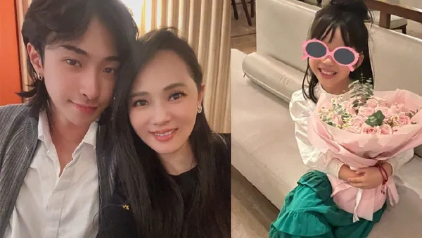 伊能靜感恩節曬照 與哈利合影小米粒捧花可愛