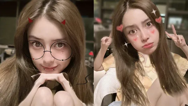 Angelababy曬照超甜萌物特效顯俏皮