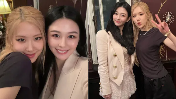 Qiu Shuzhen's daughter Shen Yue watched the BLACKPINK concert and took a face-to-face photo with Rose. It was so close.