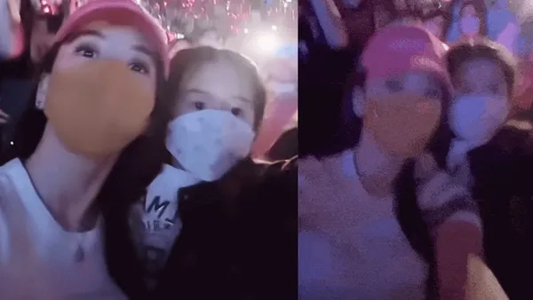 Fang Yuan takes her daughter to the BLACKPINK concert. Mother and daughter look alike and look very beautiful.