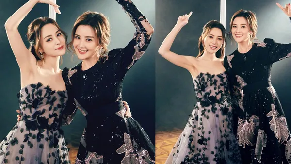 Ajiao sa made a blockbuster film in a dress of the same color. The two of them love the camera more than their hearts.