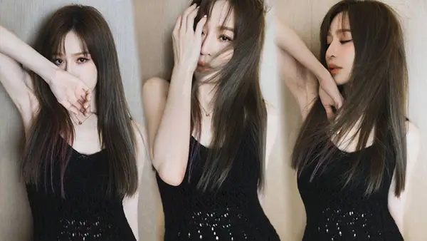 王心凌晒黑色吊带随拍 性感纯欲气质拉满