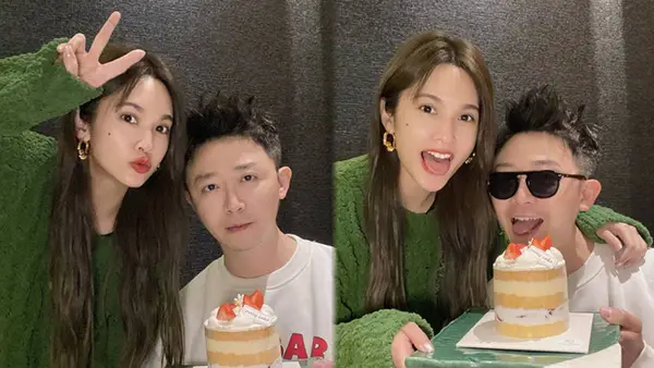 杨丞琳为好友金勤庆生 捧蛋糕比V合影笑容超甜