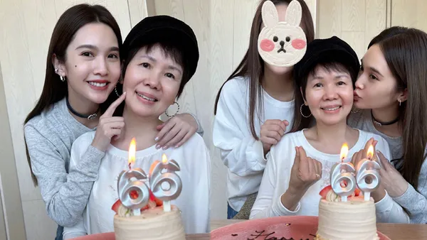 杨丞琳为妈妈庆祝66岁生日 母女同款甜笑似姐妹